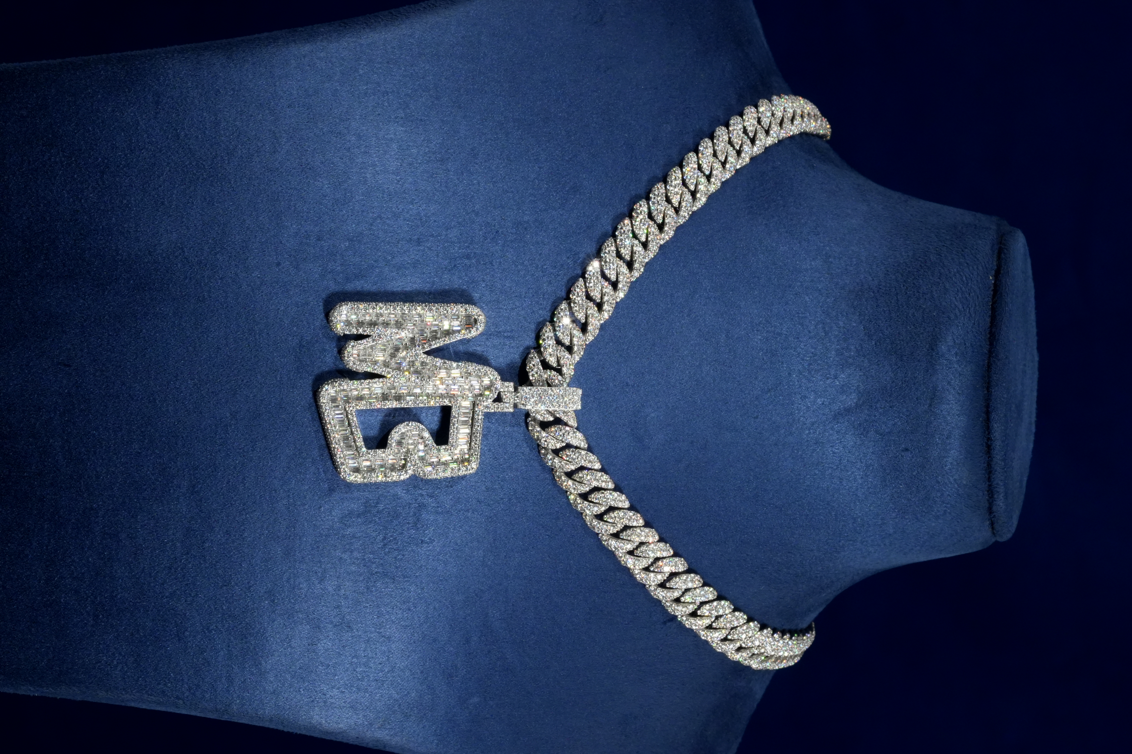 Finished custom pendant on chain